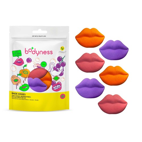 Badebomben lippenform 6x40g - lippenform,