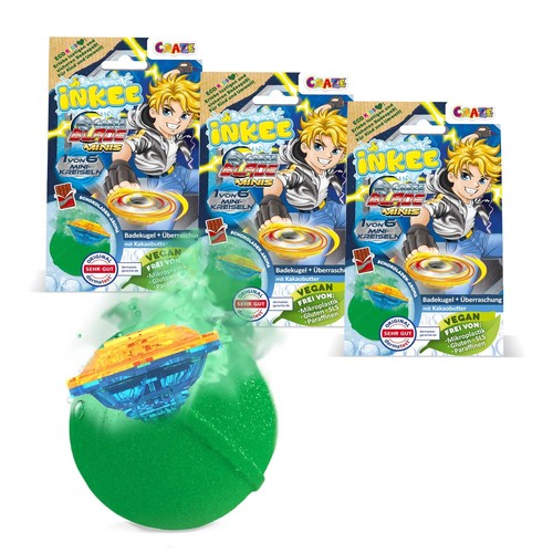 Badebomben 3x100g inkee kinder - badebomben,